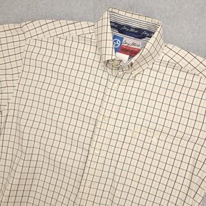 Wrangler George Strait Cowboy Cut Plaid Short Sleeve Button Up Shirt Mens M